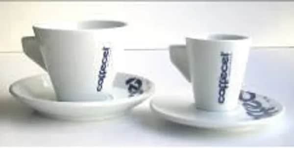 Caffeecel PURO - 6er - Set Lungo Tassen & Untertassen