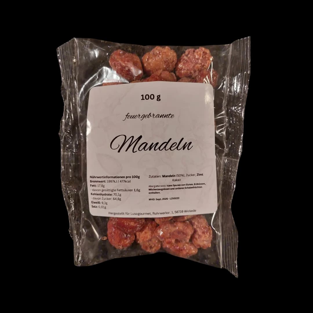 Gebrannte Mandeln im Beutel - 100g